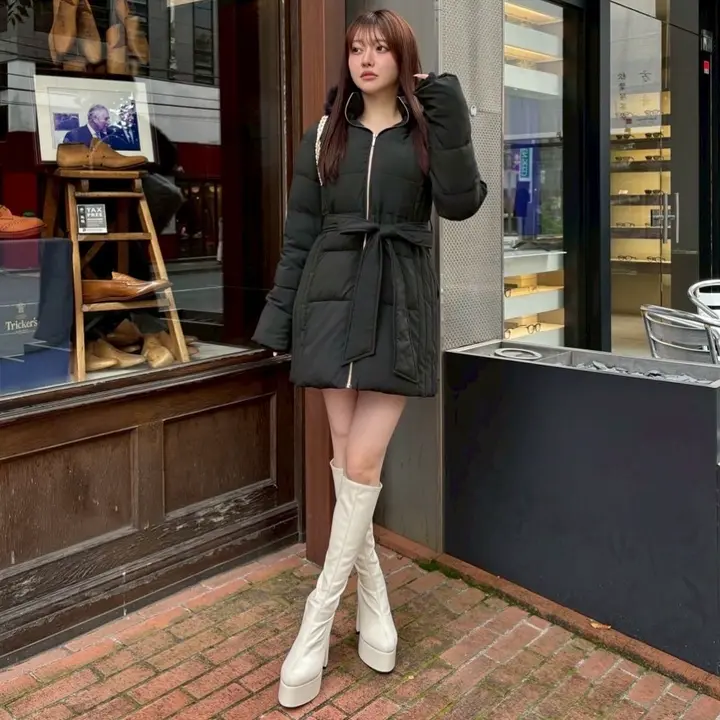 LIP SERVICE（リップサービス）｜ シェーディングライン中綿コート