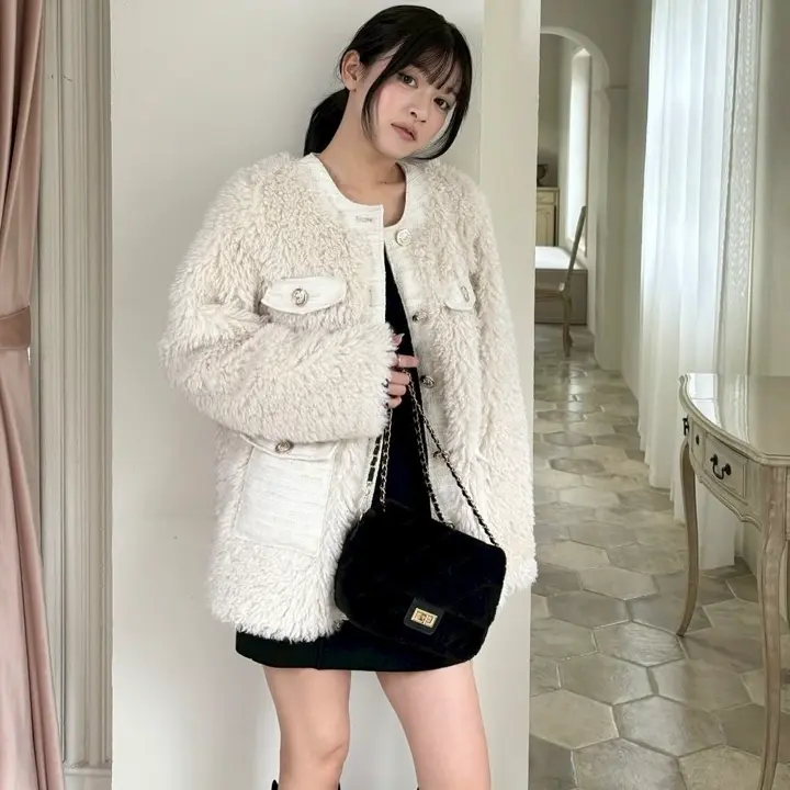 LIP SERVICE（リップサービス）｜ シープライクミドルボアジャケット