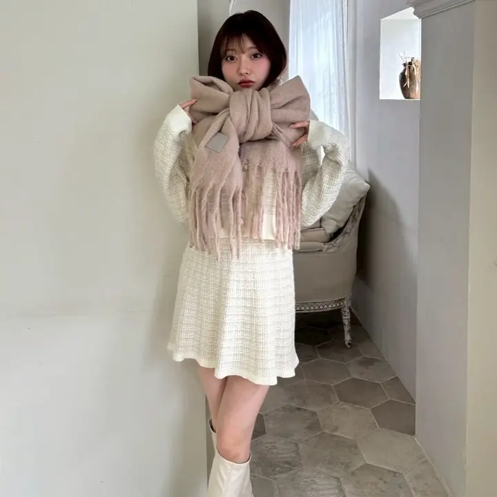 LIP SERVICE（リップサービス）｜ インナーショーパン付ツイードニット