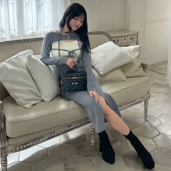 リボンっち スカラップリボン衿リブトップス ｜ LIZ LISA（リズリサ）公式通販