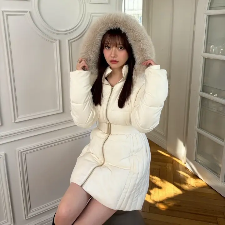 LIP SERVICE（リップサービス）｜ シェーディングライン中綿コート