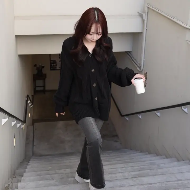 ANIECA ビックポケットバイカラーフレアパンツ ANIECA ONLINE STORE