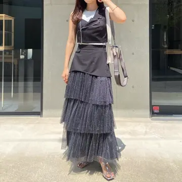 レディメイド（LADYMADE）/ラメチュールフリル×ベアロンパースセット LADYMADE（レディメイド）｜ ラメチュールフリルティアードスカート