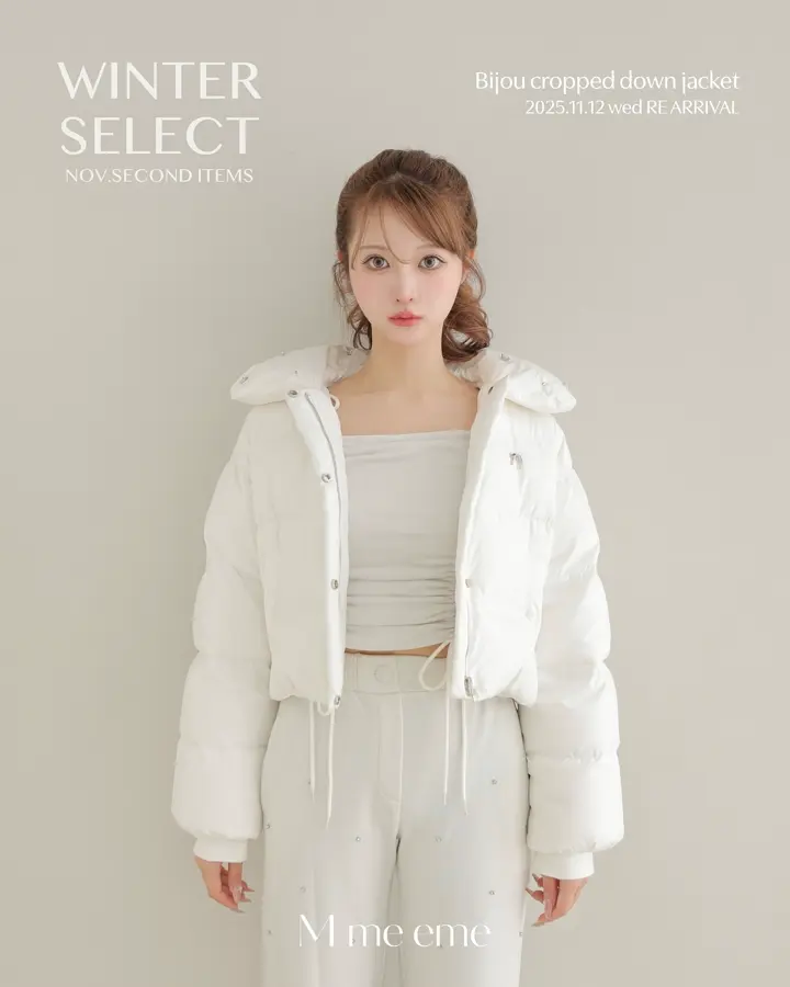 エムミーエメ 【M me eme】コットンレースカットアウトトップス　ホワイト エムミーエメ 【M me eme】コットンレースカットアウトトップス