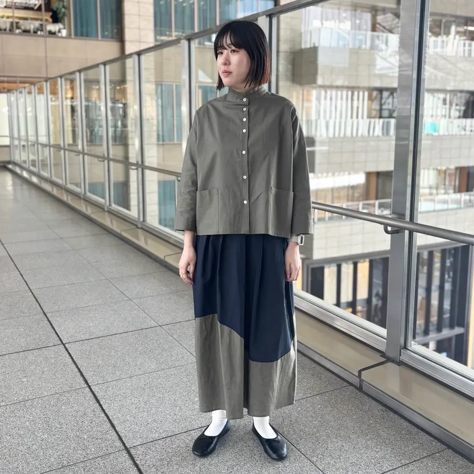 Cielリネンノーカラーカーデジャケット（ノーカラージャケット