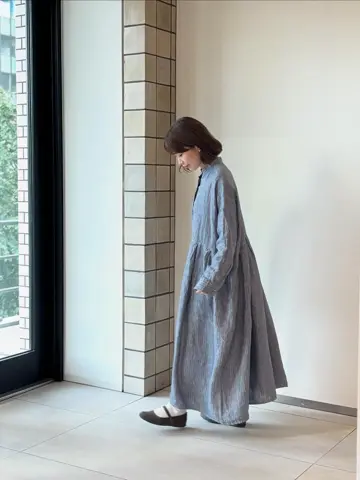 リネンバンドカラーシャツワンピース | COO ONLINE