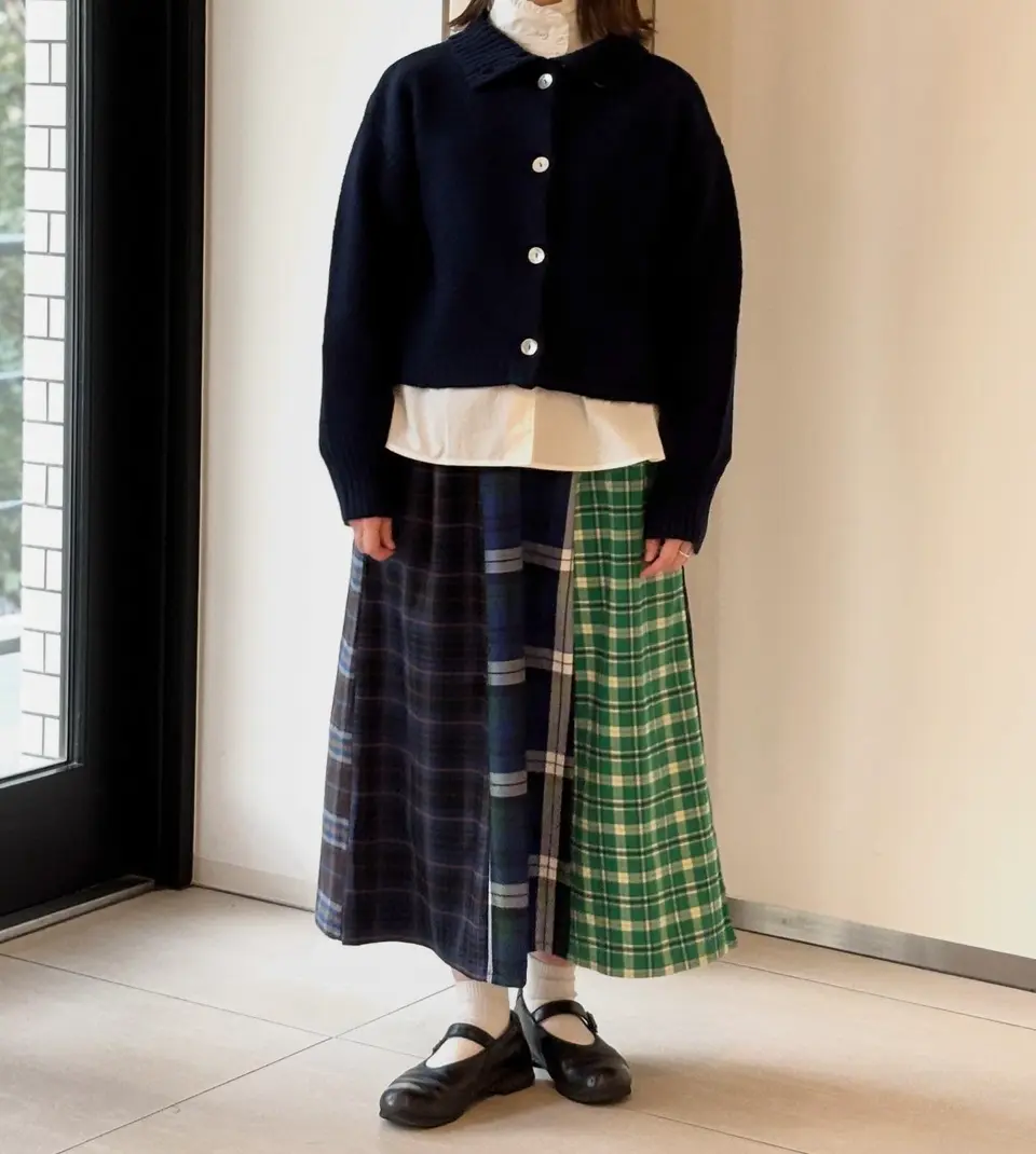 WINTER SALE】miscチェック2wayラップスカート | COO ONLINE
