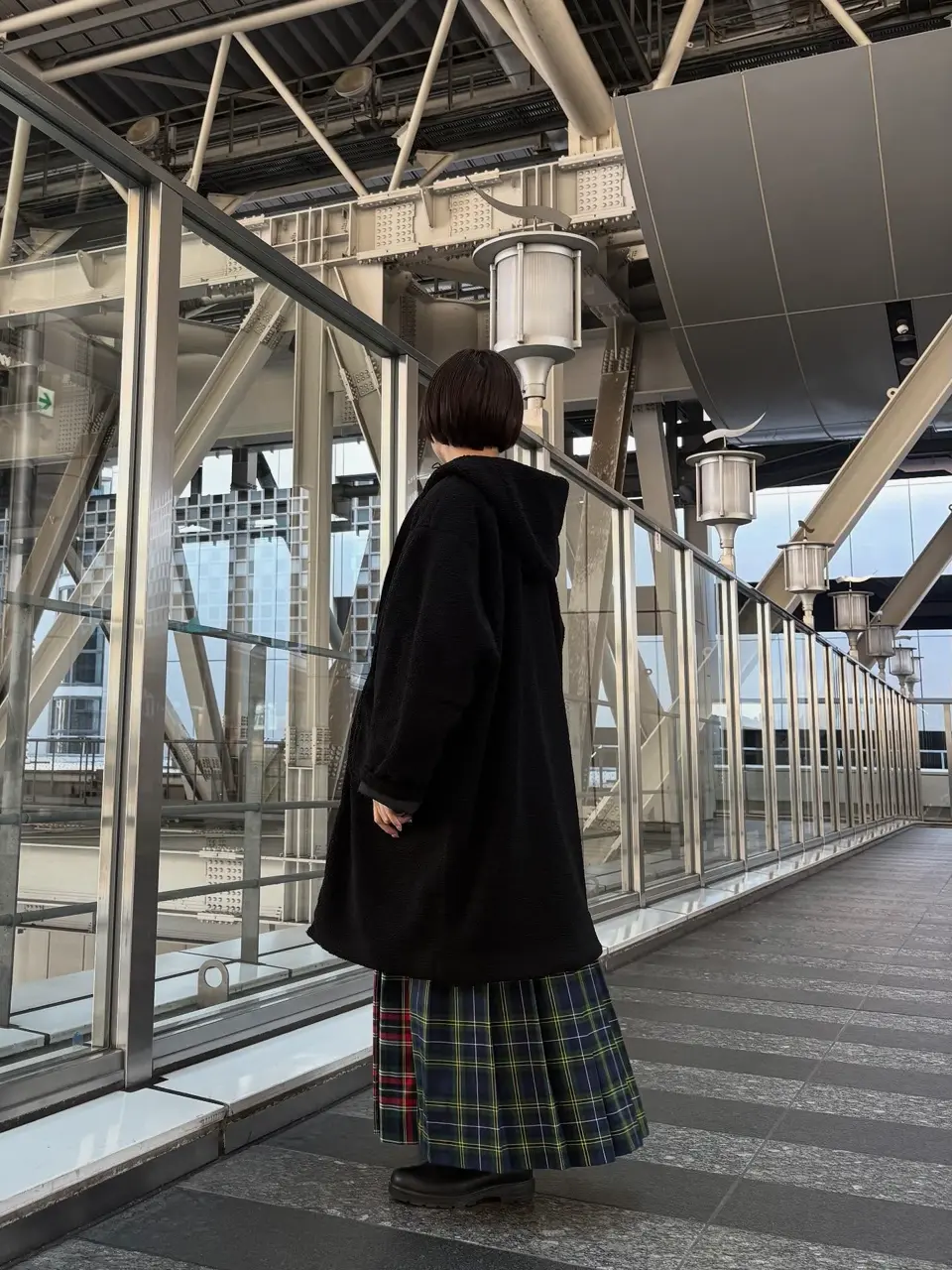 ナイロンタフタ×フリースボアリバーシブルフードコート | COO ONLINE