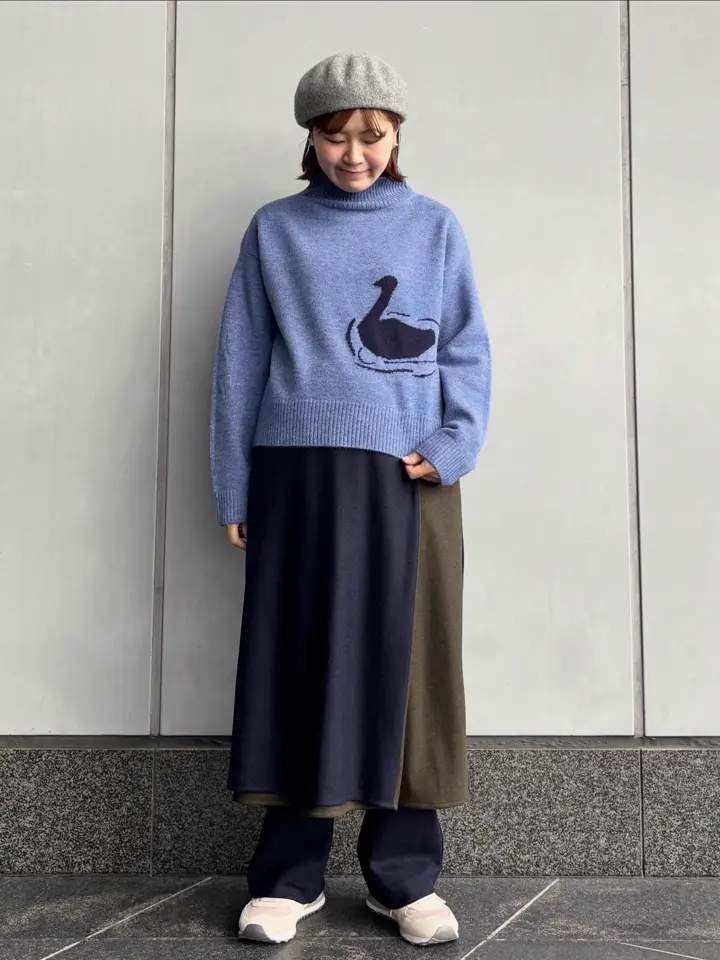 WINTER SALE】スワンインターシャハイネックセーター | COO ONLINE