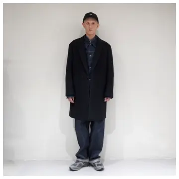 SCYE サイ　ウールカシミヤメルトンチェスターコート　40 item144015802801-1-2.jpg