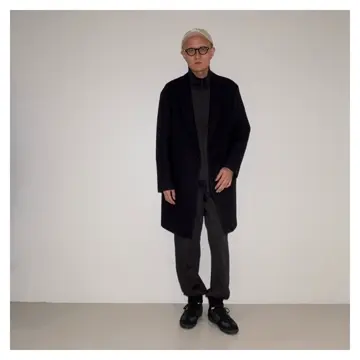 SCYE サイ ウール カシミヤ メルトン ダブル オーバーコート