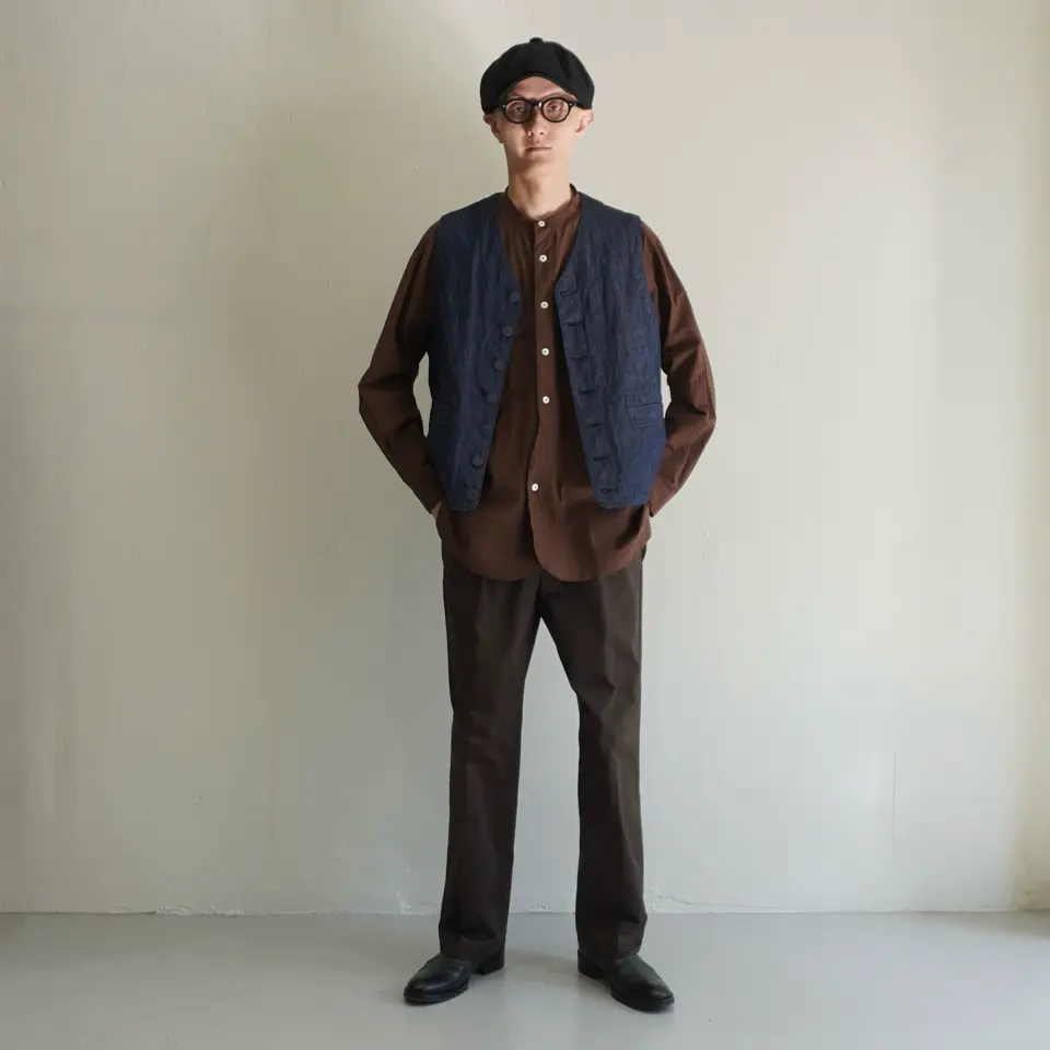 BRUNABOINNE] EM in NY VEST ブルーナボイン デニム シャンブレー