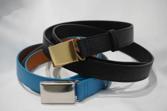 Scye] Shrink Leather Box Buckle Belt サイ シュリンクレザー