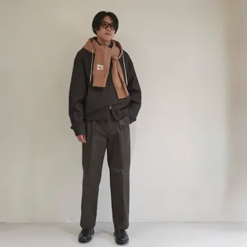 SCYEBASICS Fleece Back jersey Hooded Scarf サイベーシックス