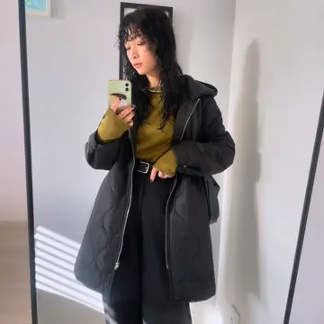 専用　　 定価　9万超　René フード付きキルティングロングコート 3wayキルティングロングコート - ベルーナ【公式】