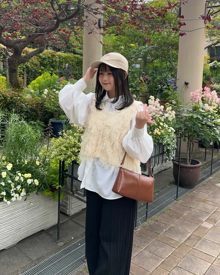 ひんやり！リーフゼブラ柄レースアップマーメイドロングスカート
