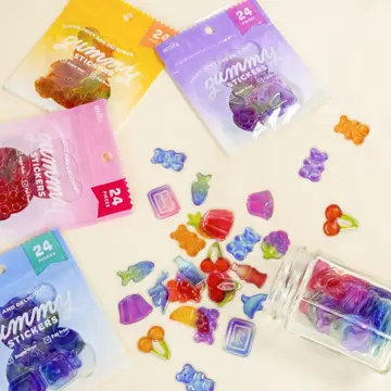 フレークシール24P ぷっくりキャンディ【公式】≪1個からお届け