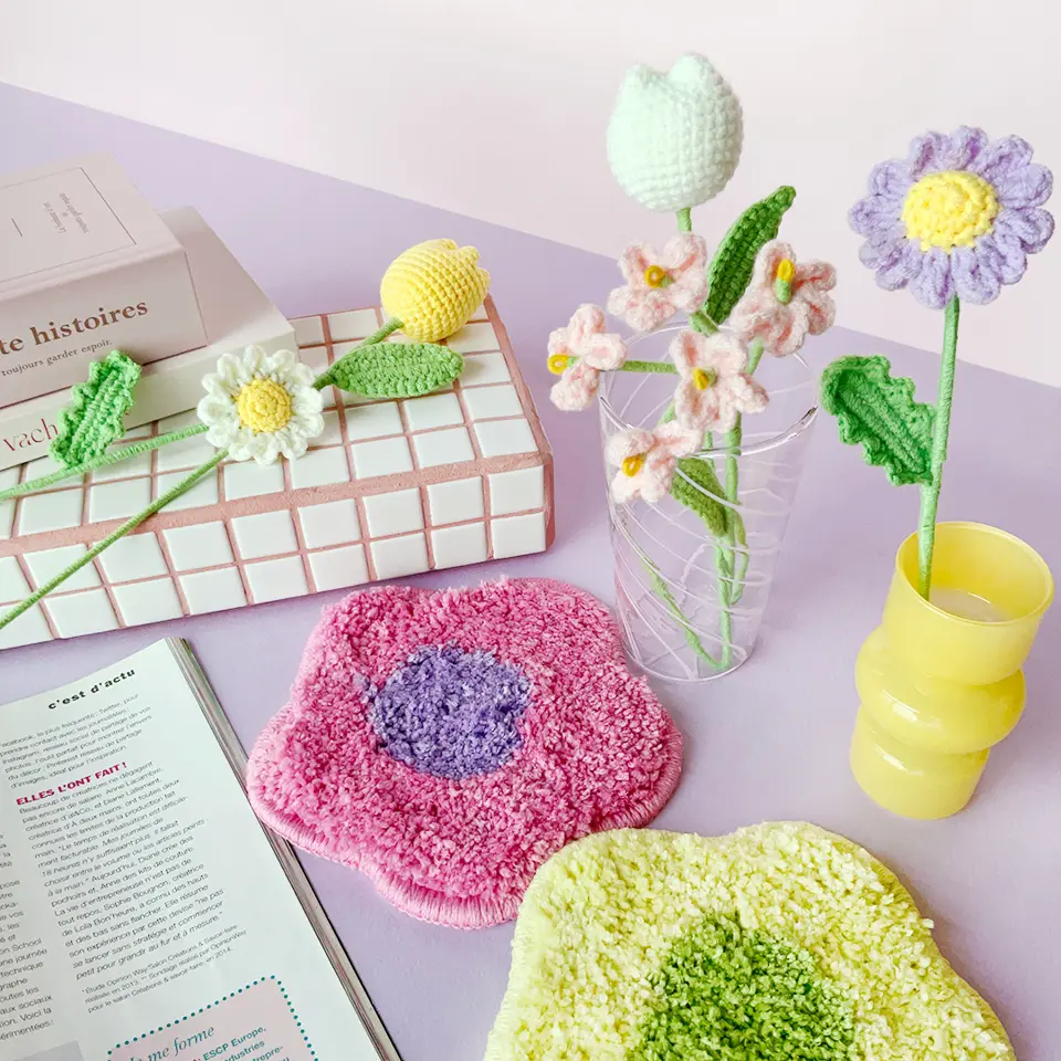 ニットフラワーデイジー オフホワイト【公式】≪1個からお届け≫Can