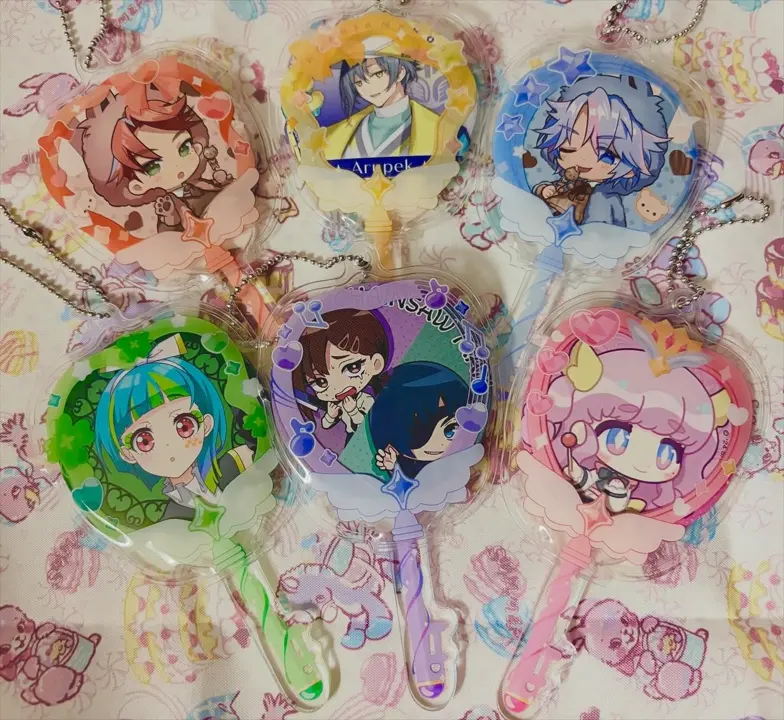 缶バッジカバー魔法のステッキ柄 PK・BL【公式】≪1個からお届け