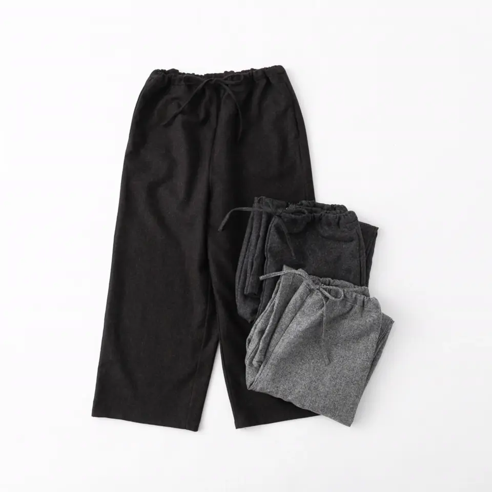 soi-e ソワ コットンリネン デニム パンツ 821019