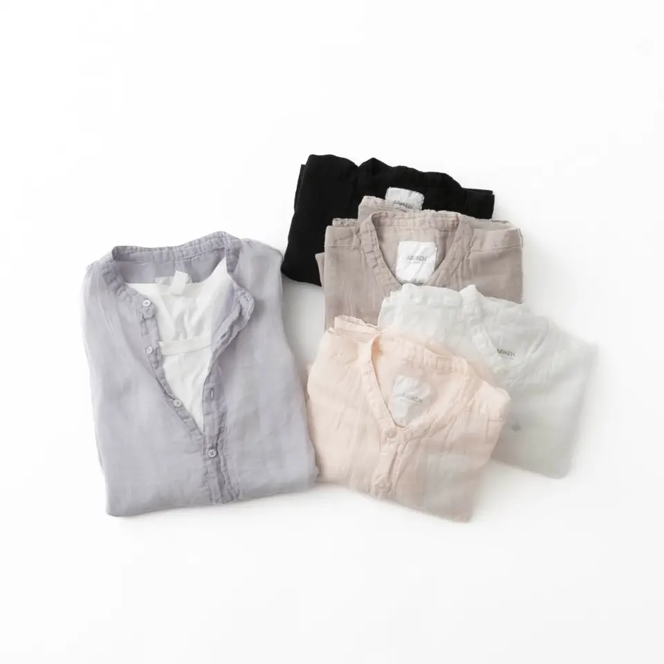 新品タグ付Sarahwear/サラウェア　リネンクルーネックプルオーバー 新品タグ付Sarahwear/サラウェア リネンクルーネックプルオーバー