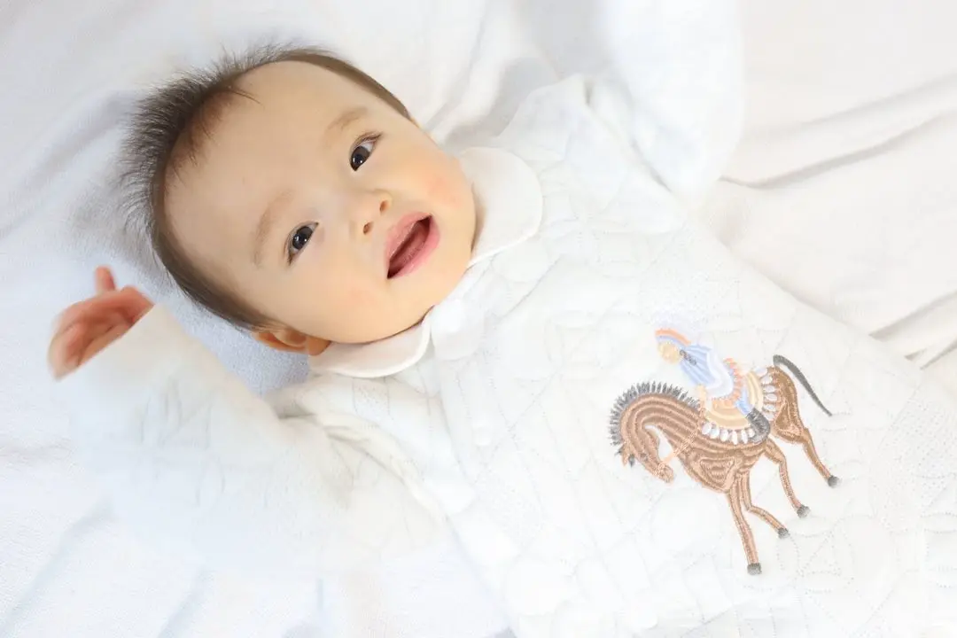 即納商品】コットンホースロンパース59〜90cm ｜ロンパース