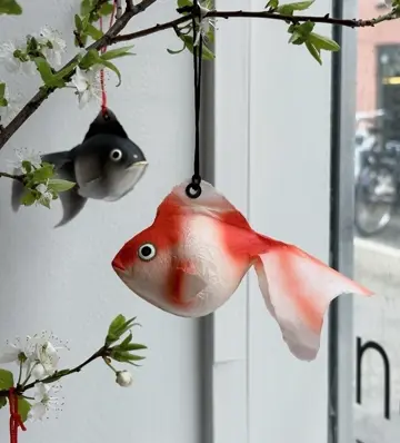 羽二重張り 金魚 | 夏の涼しさ - ハリコ オンライン