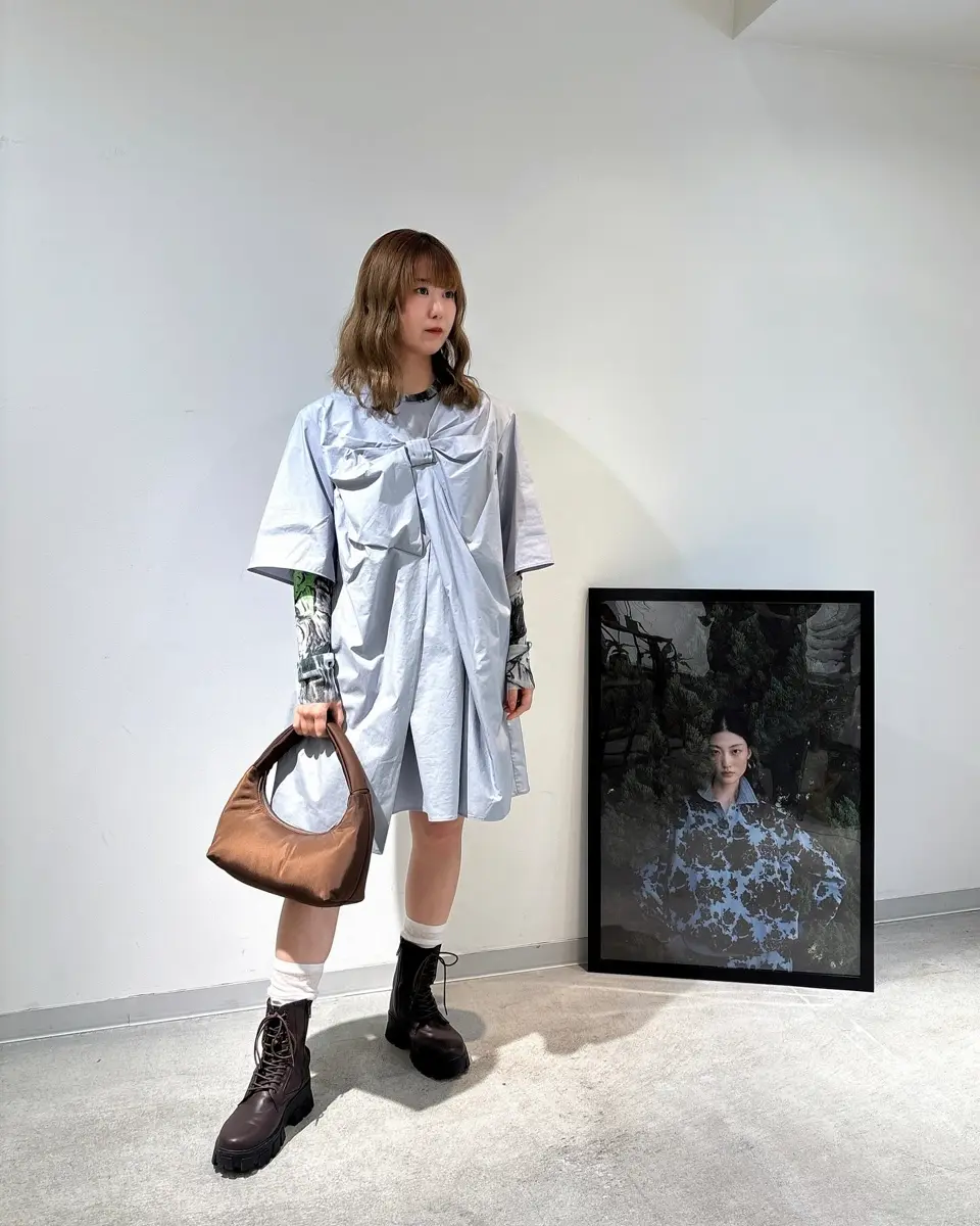 JNBY スウェット素材ワンピース