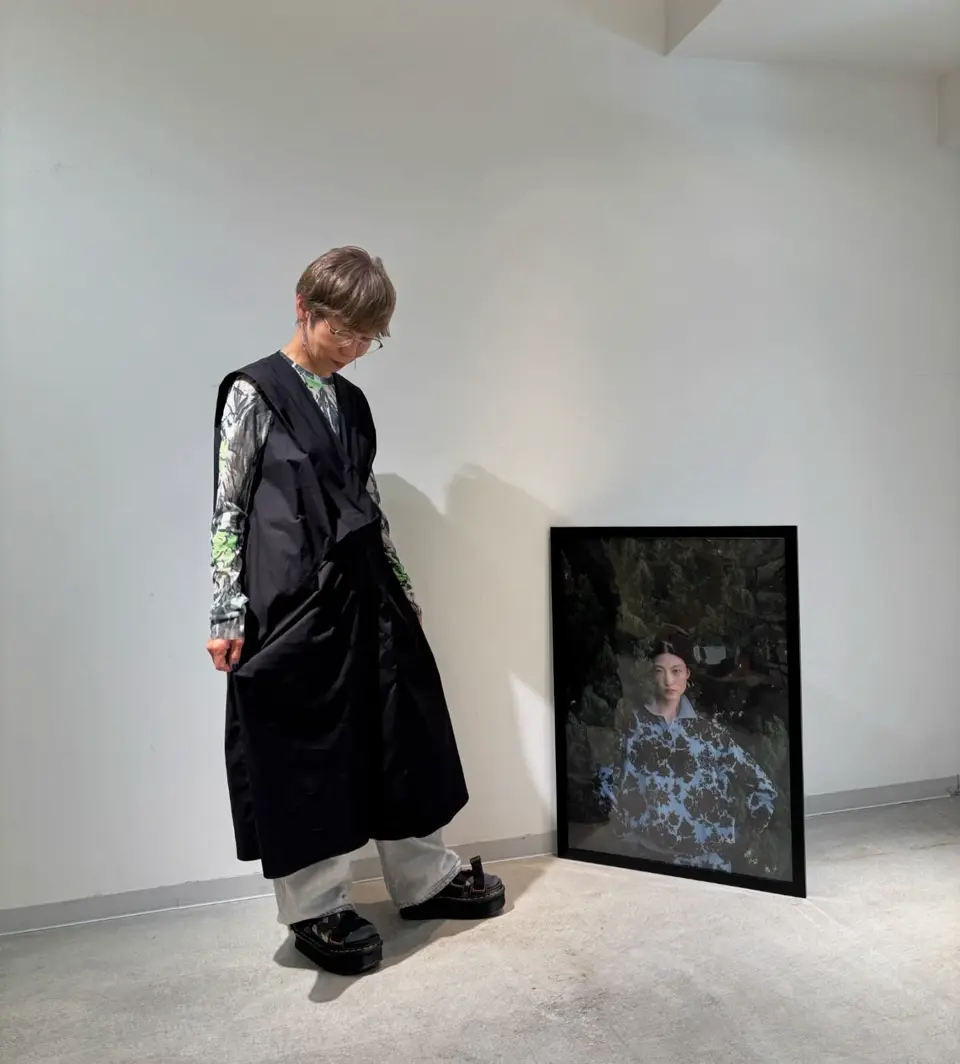 【JNBY】ジェイエヌビーワイ ジップデザインナイロンシャーリングコート38 JNBY（ジェーエヌビーワイ）の「Scarf Neck Cape Jacket（その他