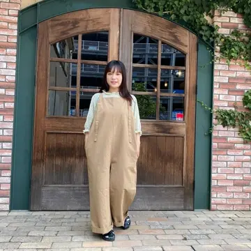 YURK/ユルク コットンリネンサロペット -天然素材のナチュラル服