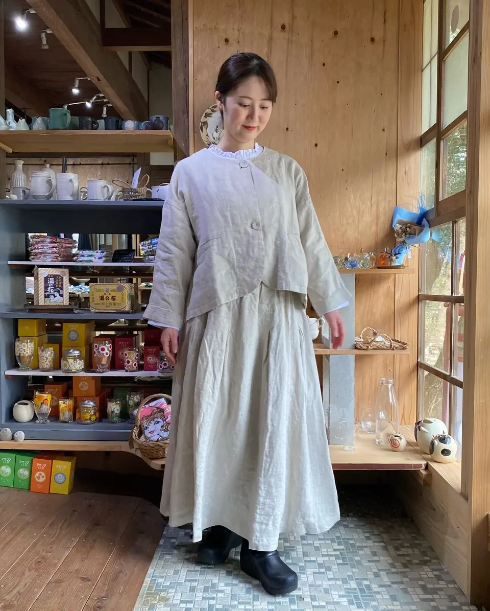 極美品　LGB ヒッコリー　コットンリネンスカート　S 極美品 LGB ヒッコリー コットンリネンスカート S 極美品 LGB