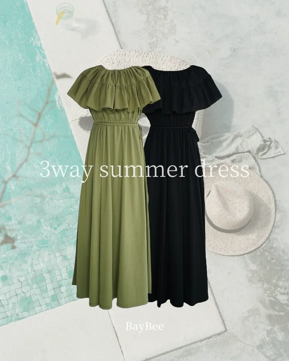 3way summer dress(2color) - BayBee