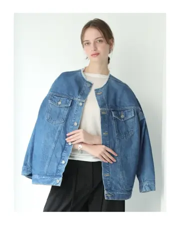 予約】no collar denim JK - BayBee