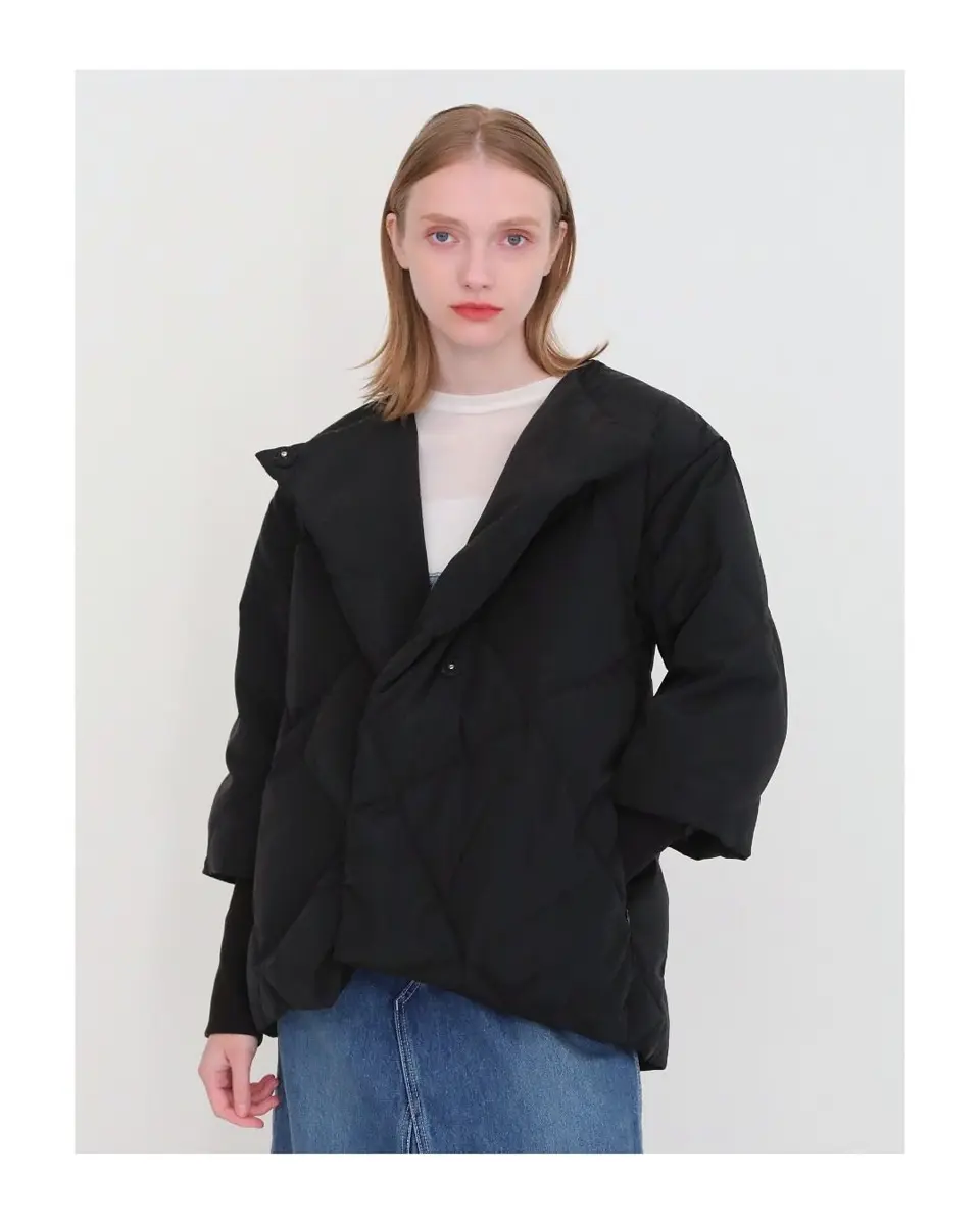 ribsleeve quilting down jacket - BayBee