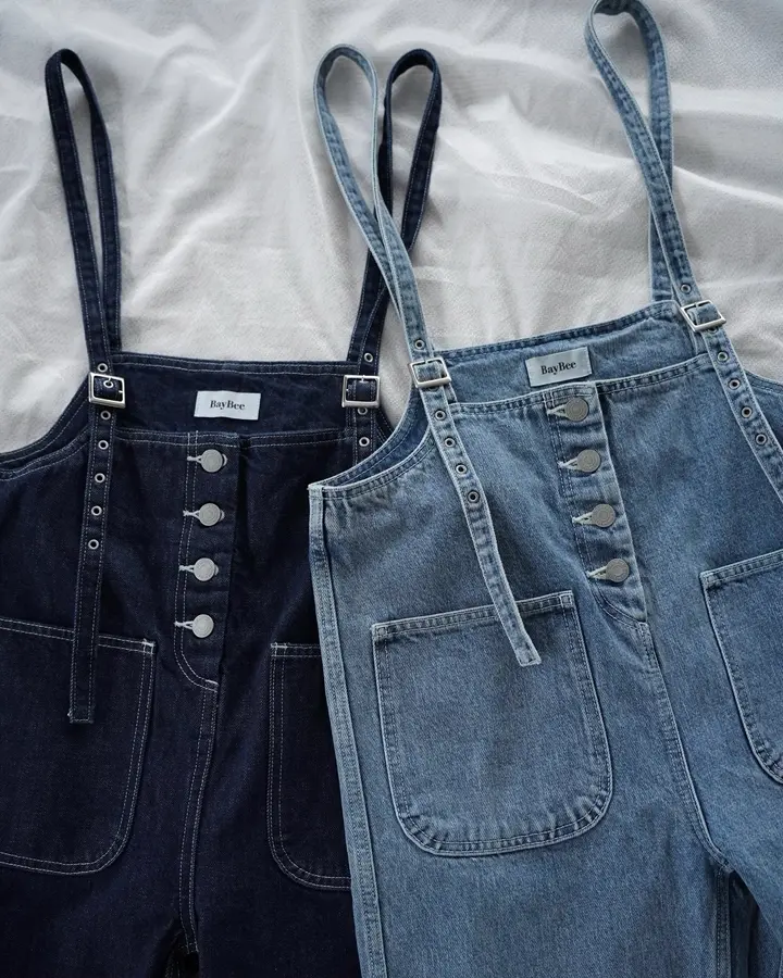 美品✨Bay Bee デニムサロペット/オーバーオール　インディゴ baybee デニムサロペット indigo 【公式通販】