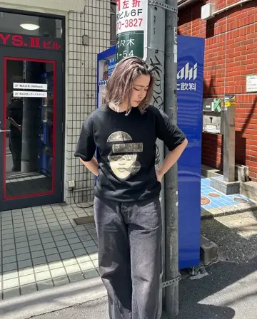 YELLO ブランド Tシャツ 黒 CDG COMME des GARCONS 名古屋限定 '1986 ete Tee'Tシャツ シー