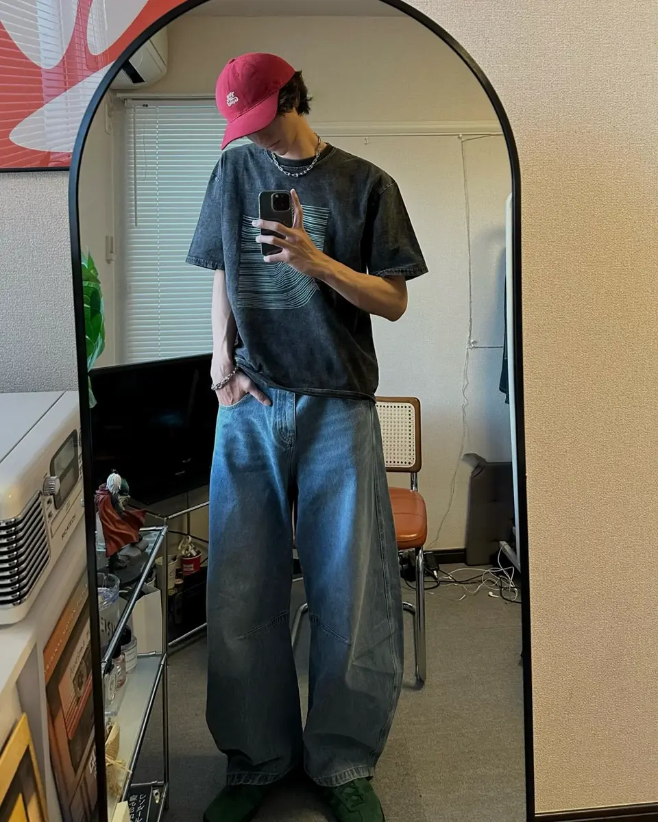 グラフィックウォッシュTシャツ HA0030 – YOLO（ヨロ