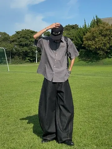 即納】ステッチボタンフライカーブデニムパンツ TO1114 – YOLO