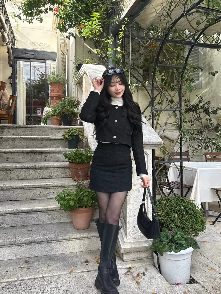 再販】ブラックツイードスカート B0240 – YOLO（ヨロ）｜ファッション通販