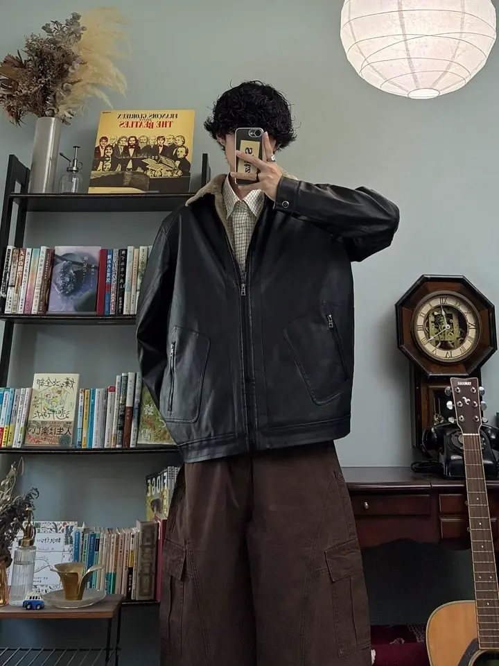 PUレザーフライトジャケット RR0146 – YOLO（ヨロ）｜ファッション通販