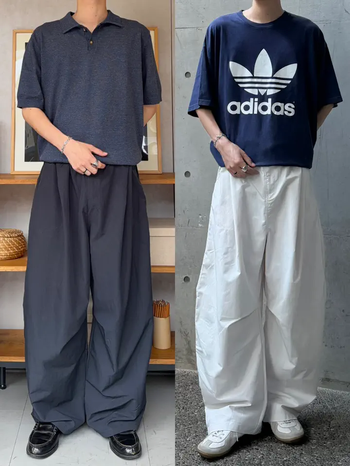 フロントボタンルーズストレートストライプパンツ SZ0036 – YOLO（ヨロ