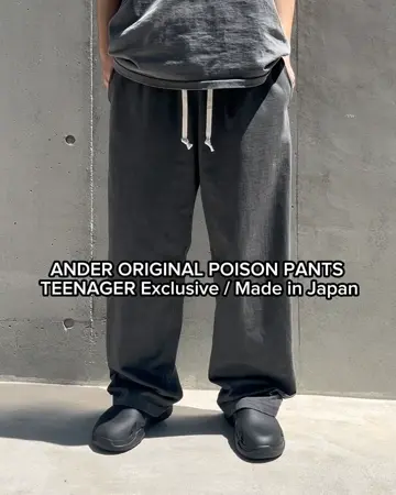 ★LUVISTRUE★AM POISON PANTS(BLACK)★正規品/韓国直送料込 ANDER ORIGINAL POISON EASY PANTS / OFF BLACK / TEENAGER