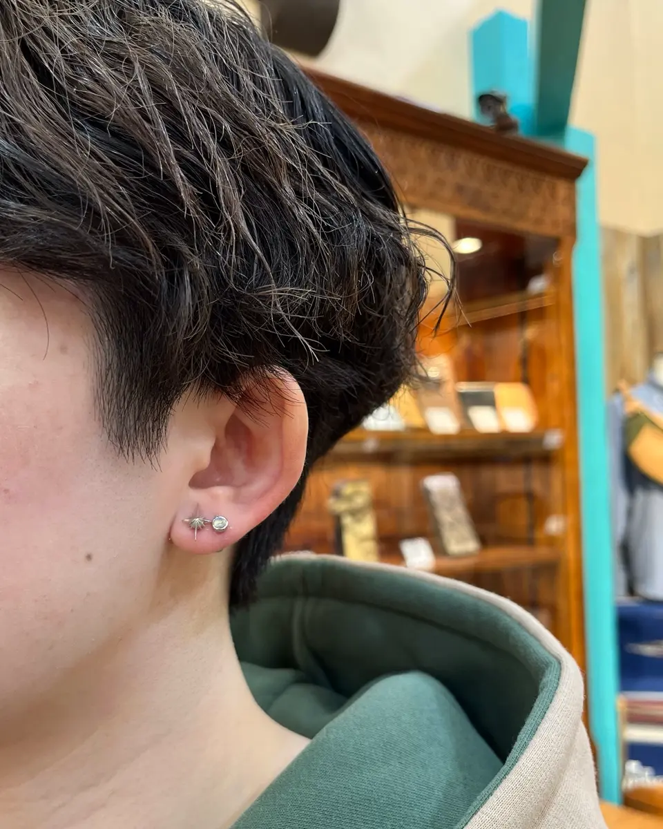 サンシンボル シルバー925ピアス｜Silver Accessory / シルバー