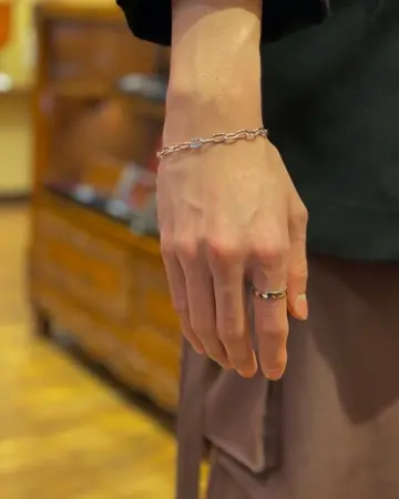 Sana フラットチェーンブレスレット レディースアクセサリー Silver