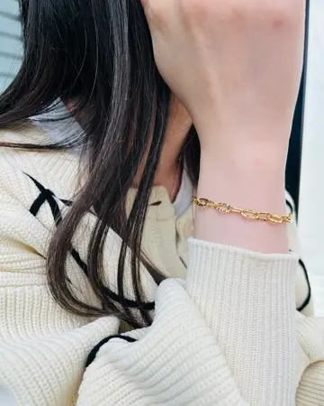 Sanaフラットチェーンブレスレット レディースアクセサリー