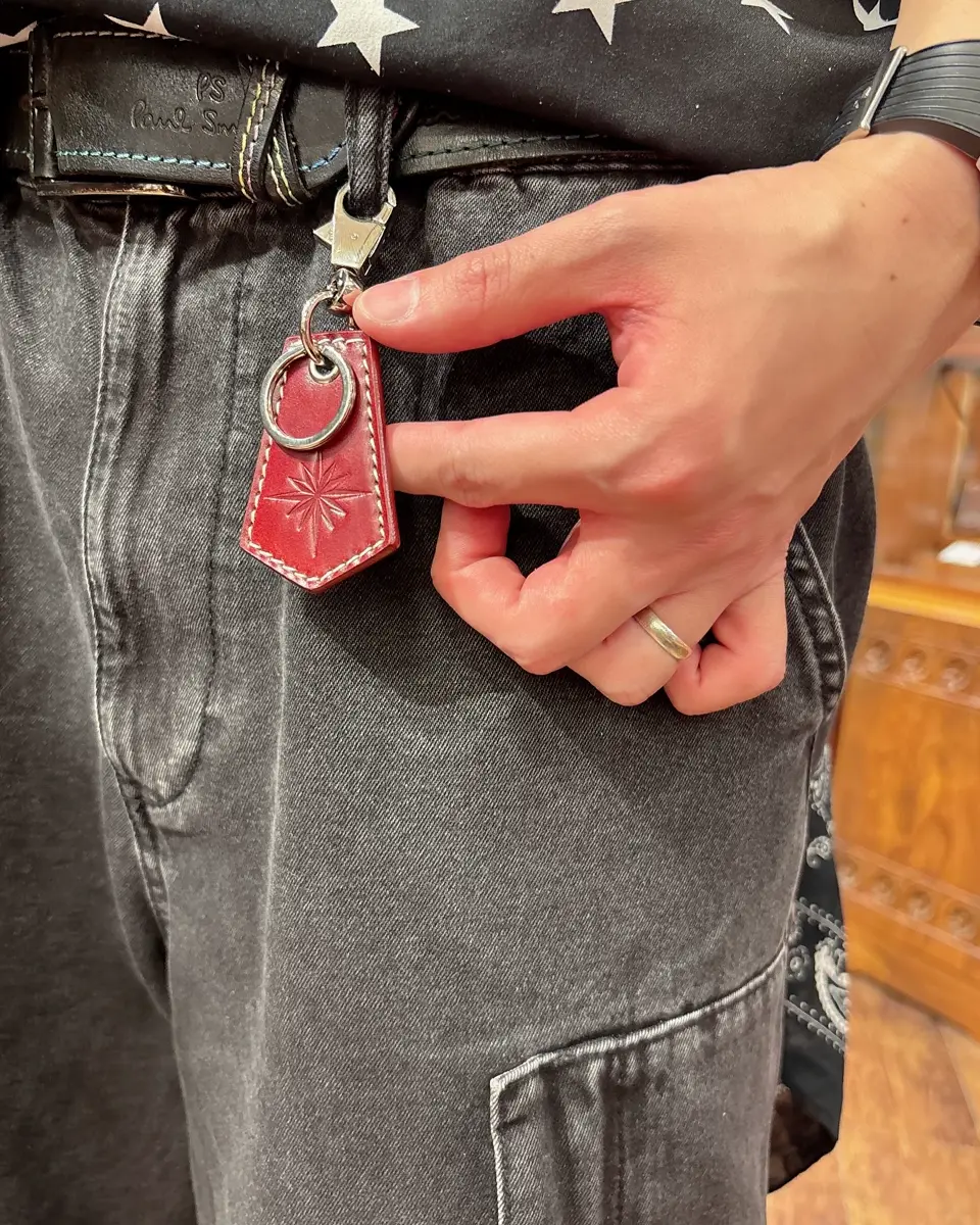 MONT BLANC バーガンディ キーホルダー ☆送料・関税込☆Montblanc☆モンブラン キーホルダー