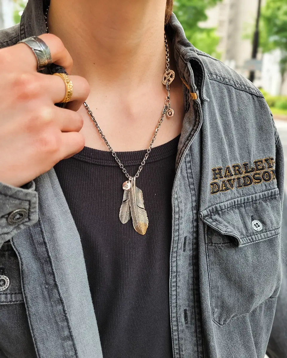 SAAD silver925 馬蹄ネックレス 馬蹄モチーフ シルバー925ペンダントトップ|SAAD FEATHER