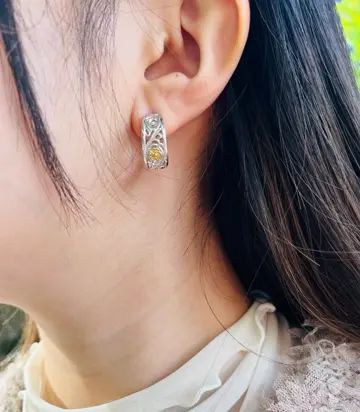 メルト シルバー925 K24（24金）ゴールドプレートピアス【片耳】｜全て