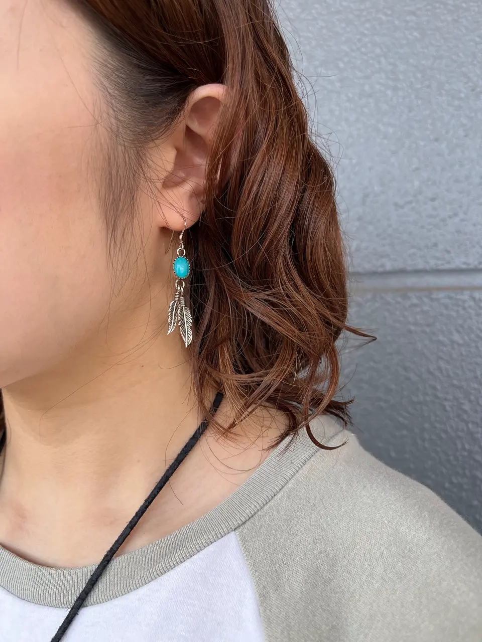 天然石ターコイズ ストーンピアス｜全てのシルバーアクセサリー,ピアス