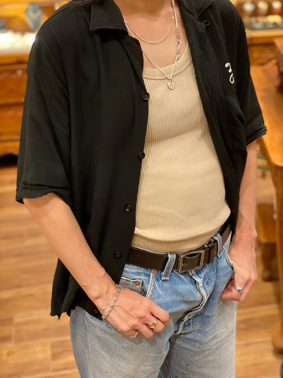 ポピーモチーフ シルバー925 K24（24金）ゴールドプレート